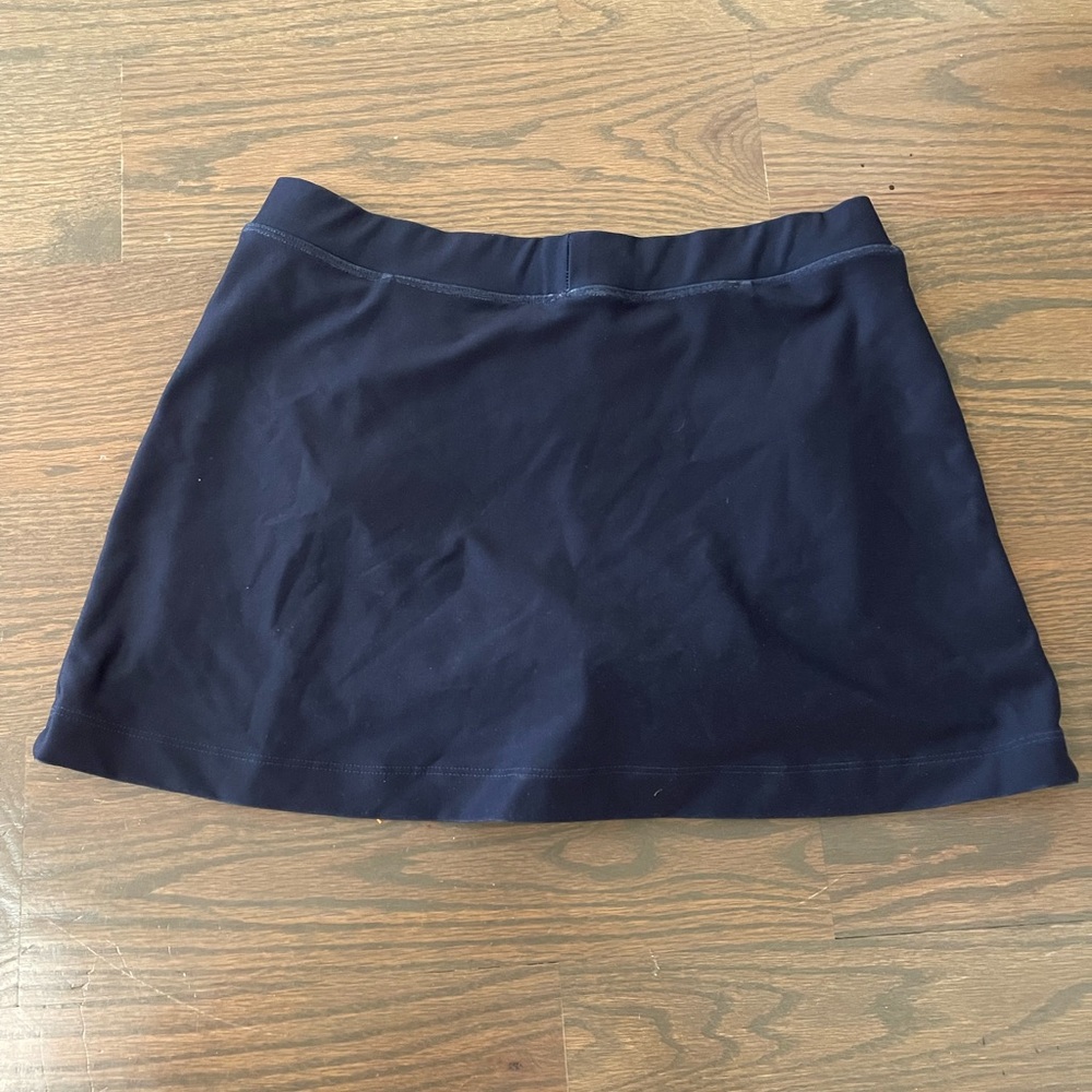 Varsity Spirit Navy Blue Cheer Skirt with Elastic Band in Size Medium